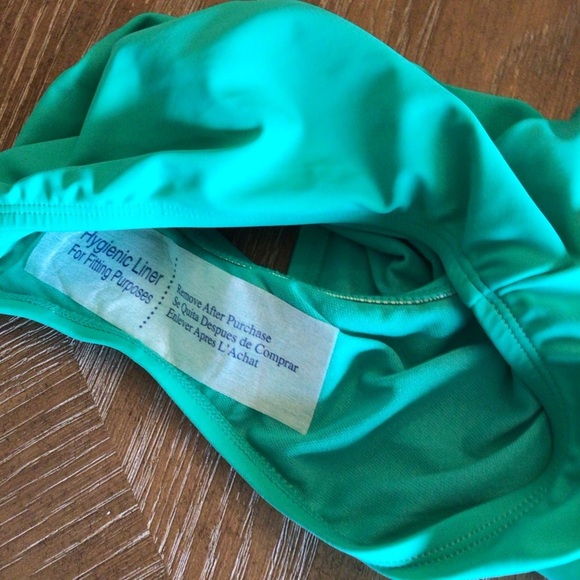 Time And Tru Womens Green Keyhole Cutout One Piece Swimsuit size XS (0-2) - Picture 7 of 9